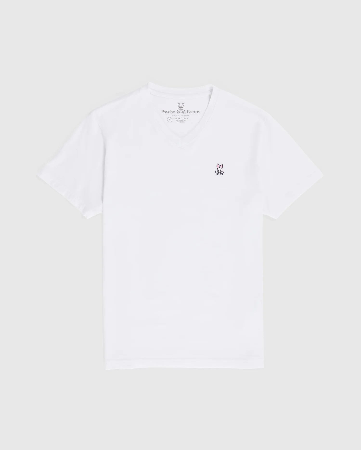 Classic Cut V Neck Tee White