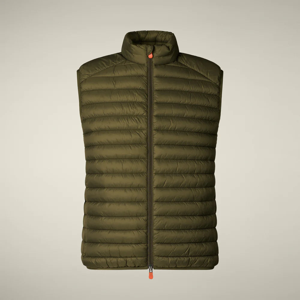 Men's Puffer Vest mod. Adam - DUSTY OLIVE