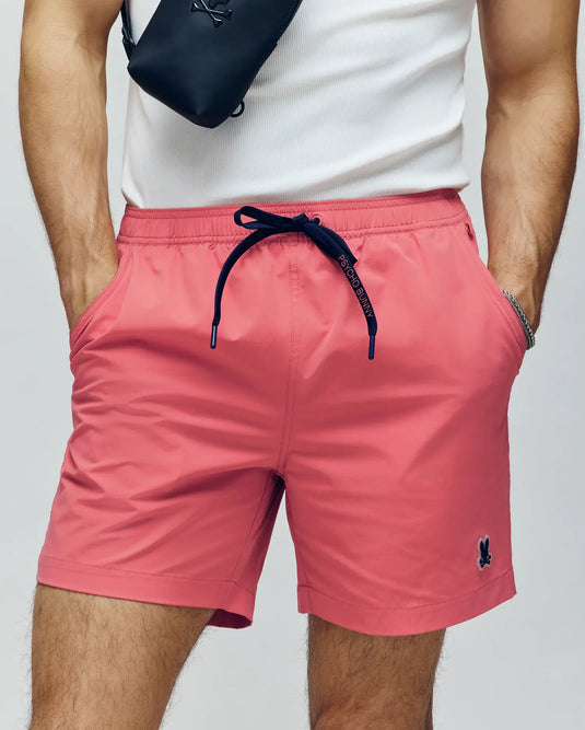 Mens Samos Hydrochromic Printed Swim Trunk - Rubi Quartz