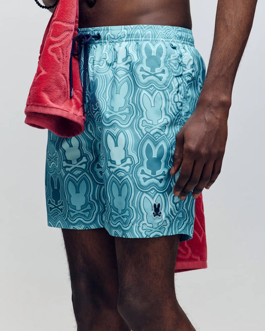 Mens Chuck All Over Print Lightweight Swim Trunk