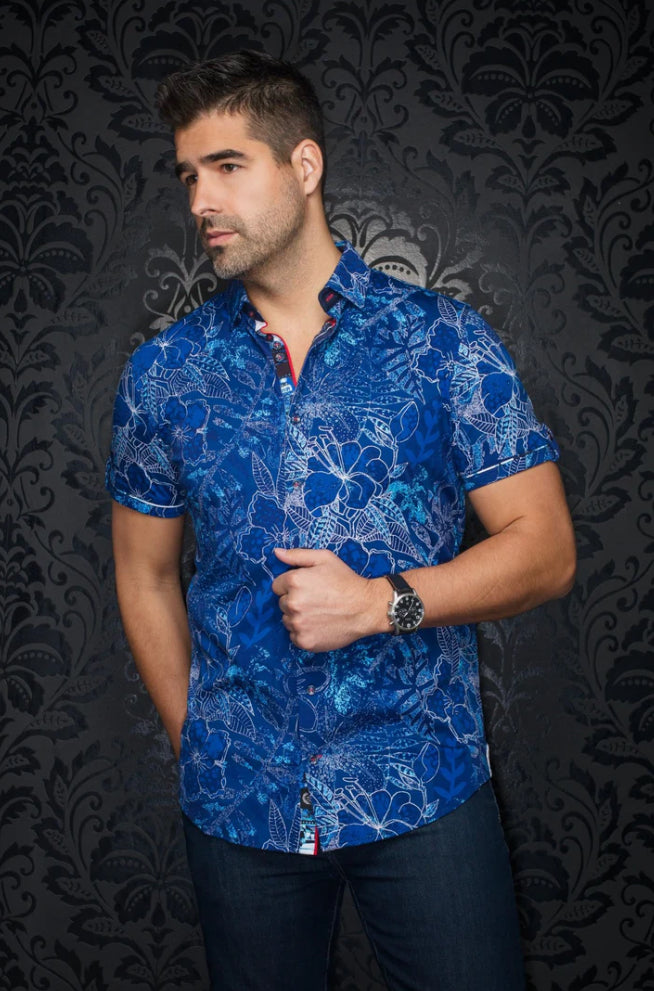 STRETCH SHORT SLEEVES | RONALDO, BLUE