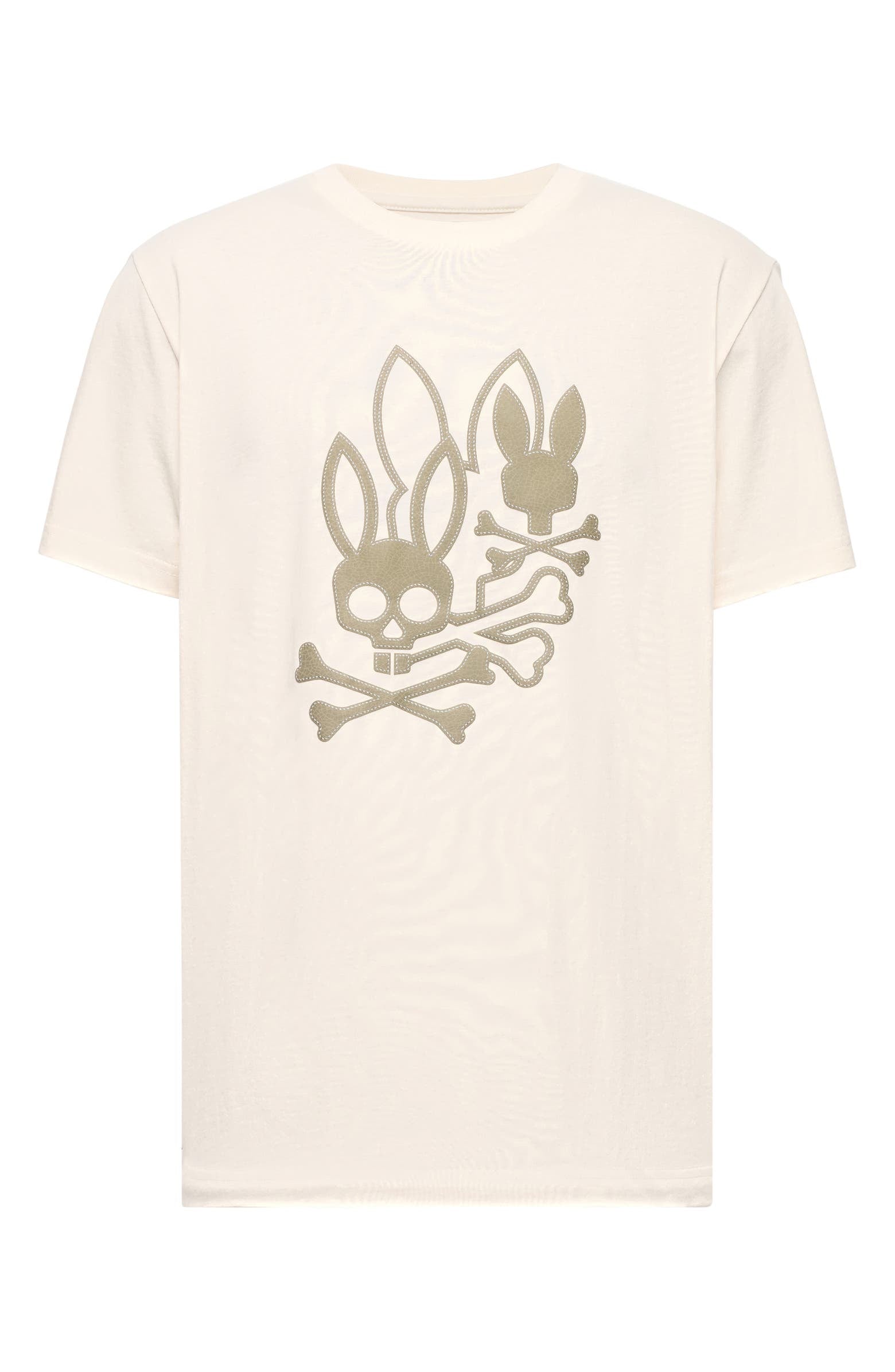 Mens Aussie Appliqué Graphic T-Shirt - White Cap Grey
