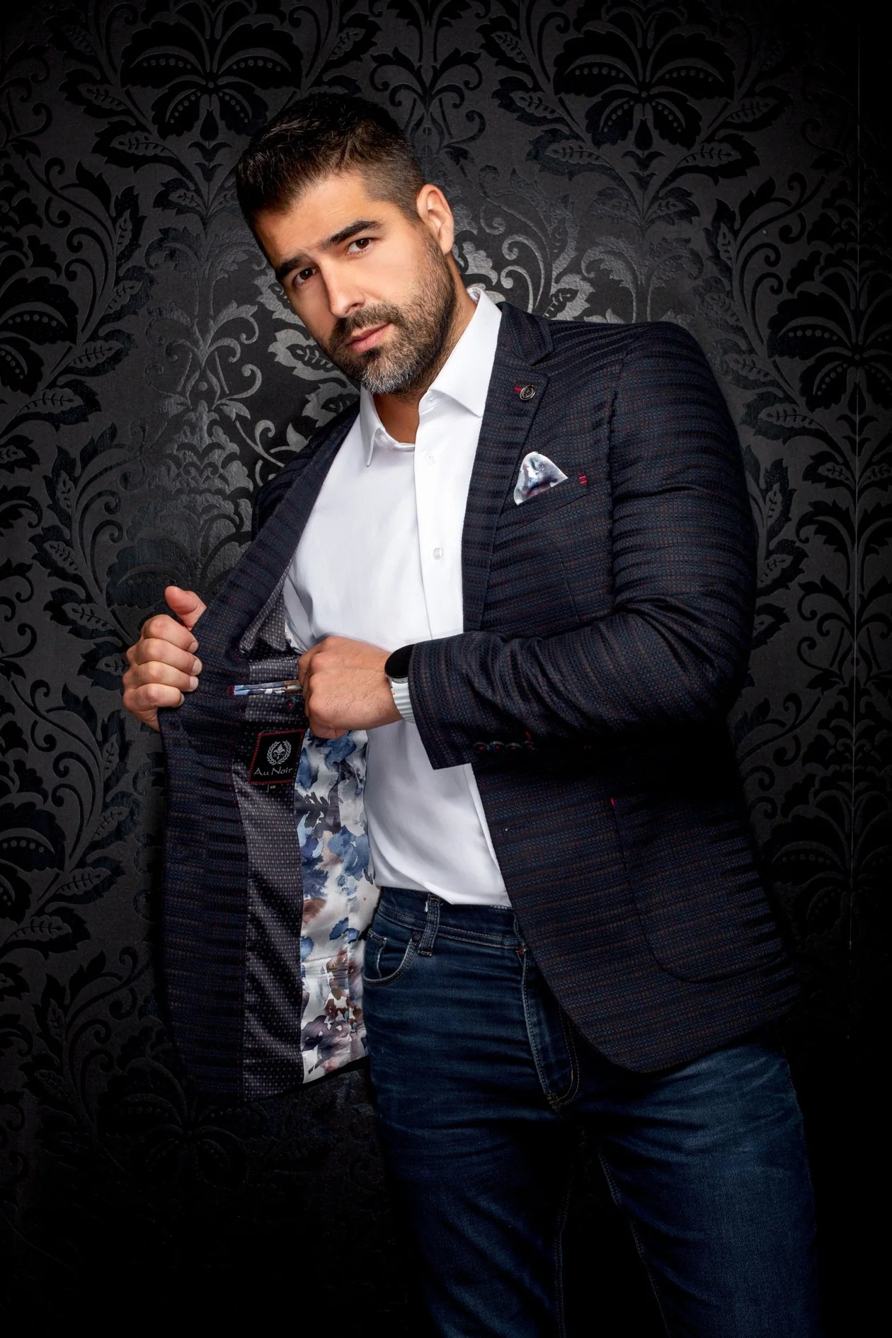 BLAZER | ELBA, NAVY BROWN