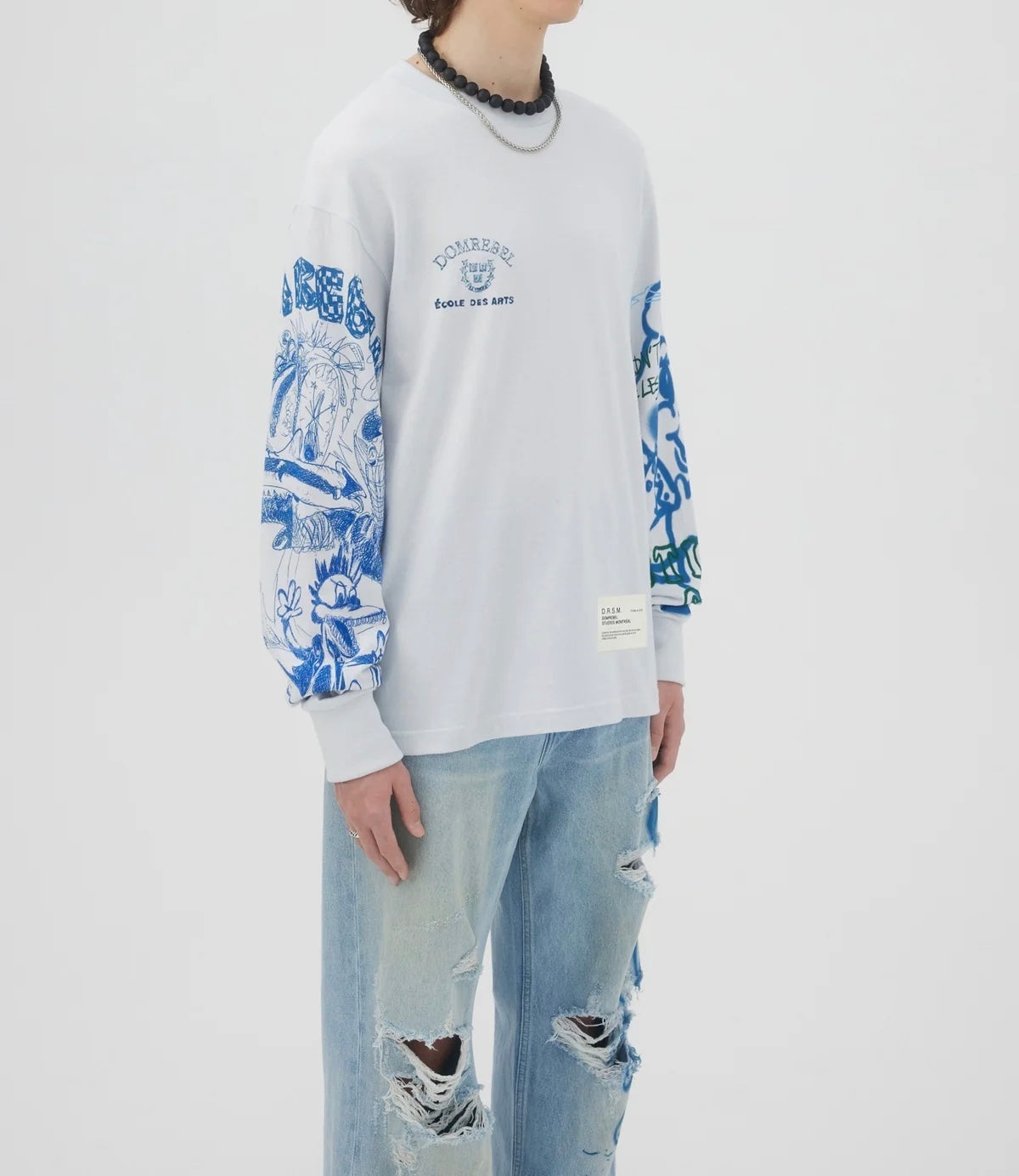 Daydream Long Sleeve T-Shirt Light Grey