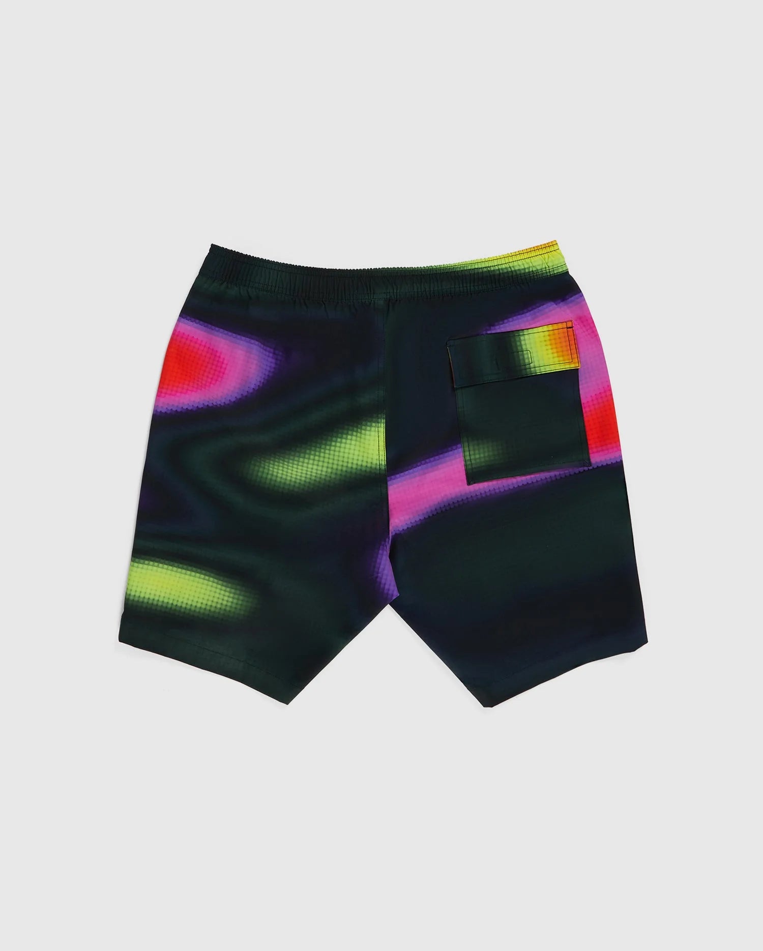 Sugar Land Long All Over Print Swim Trunks Black