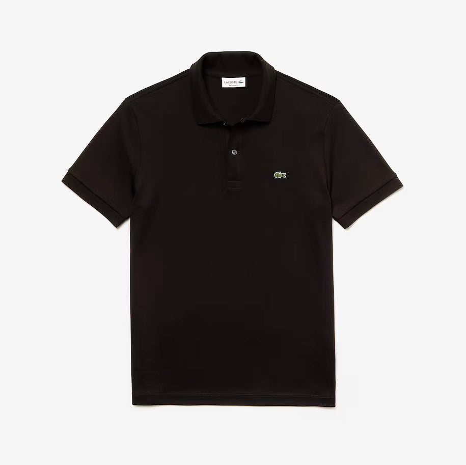 Regular Fit Ultra Soft Cotton Jersey Polo Black