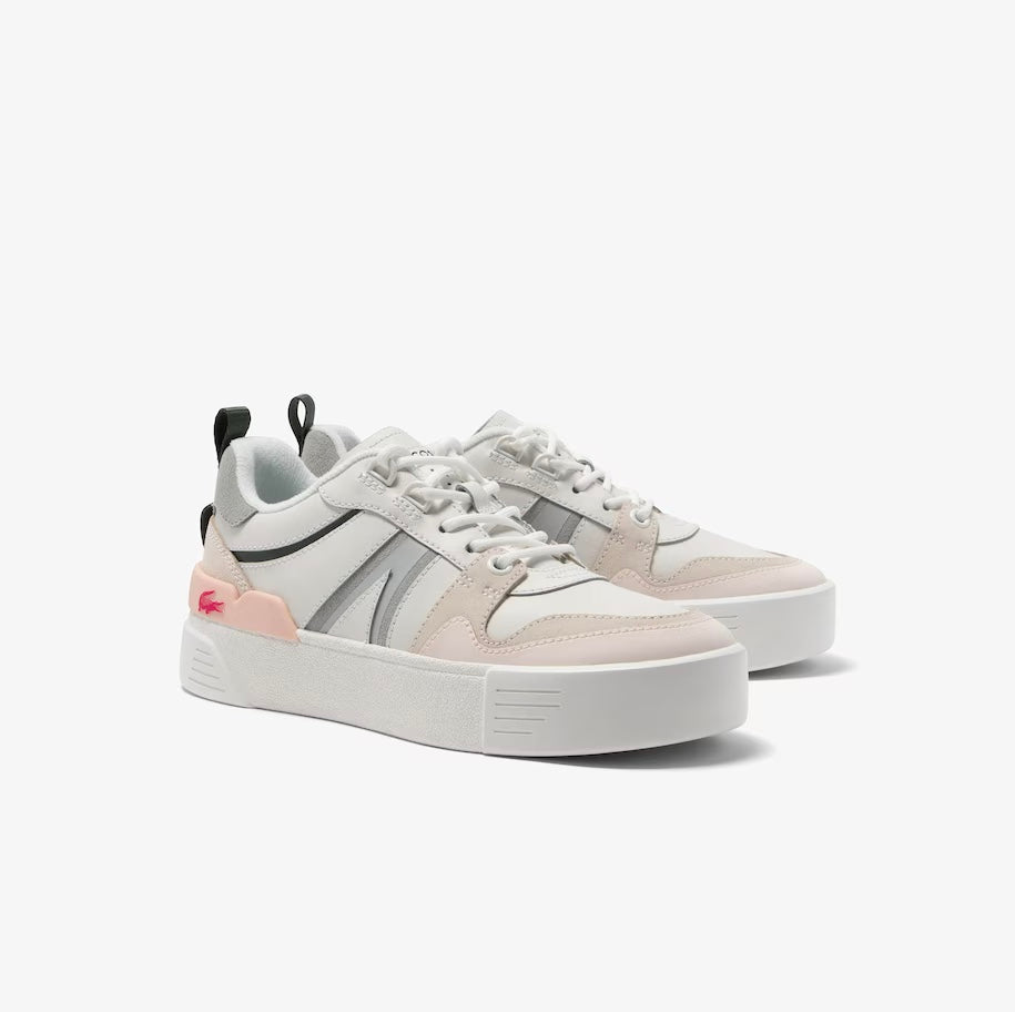 Women’s L002 Leather & Mesh Sneakers White/Light Grey