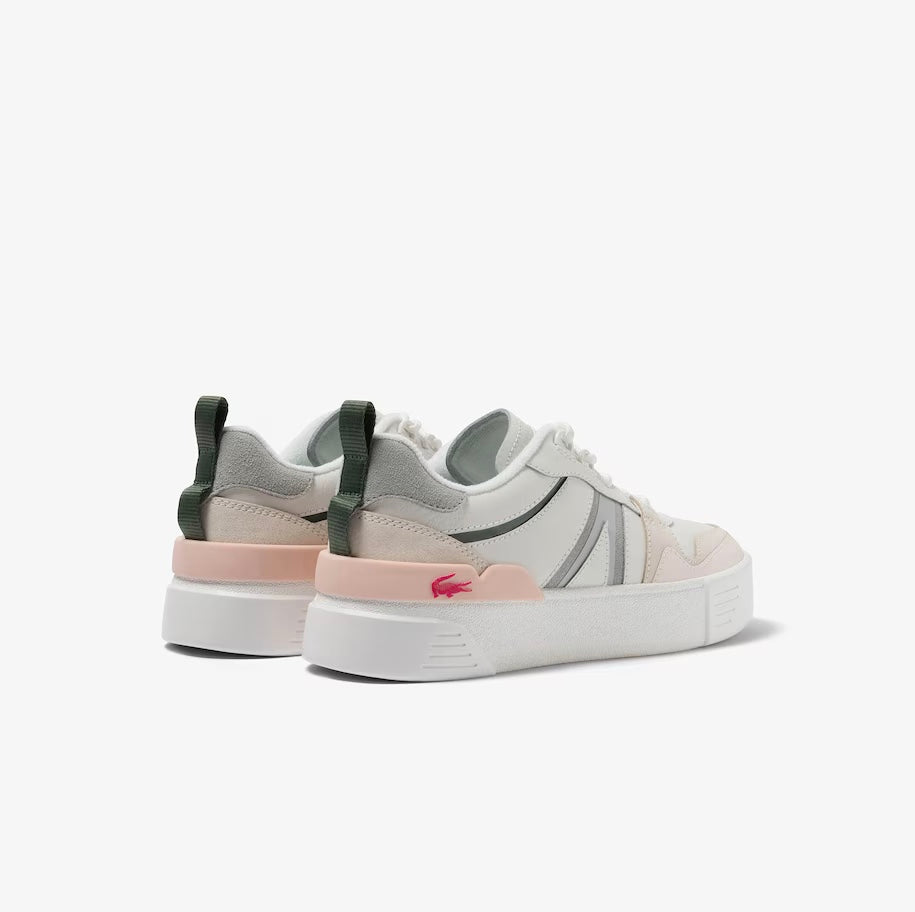 Women’s L002 Leather & Mesh Sneakers White/Light Grey