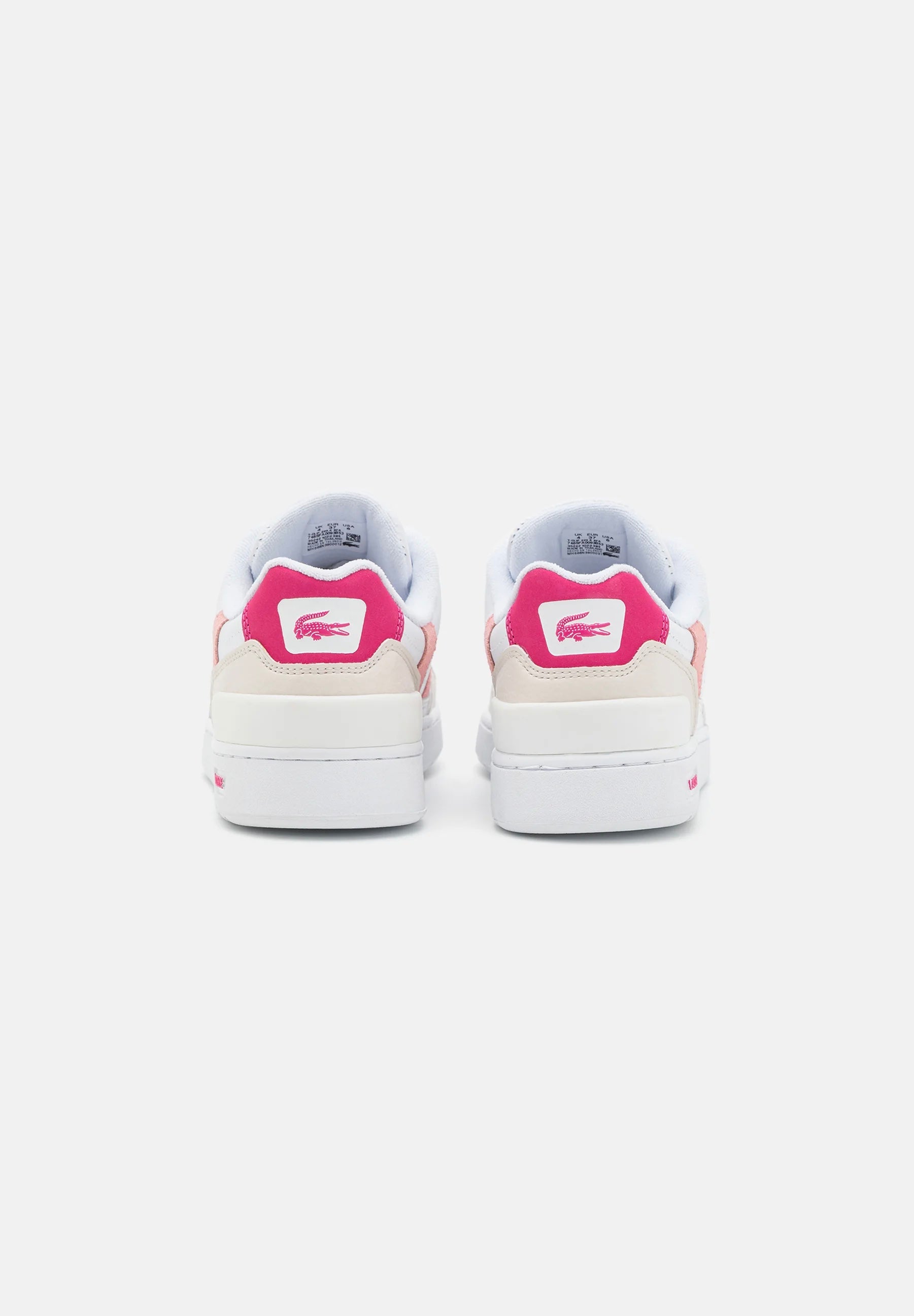 Women’s Leather T-Clip Sneakers White/Pink