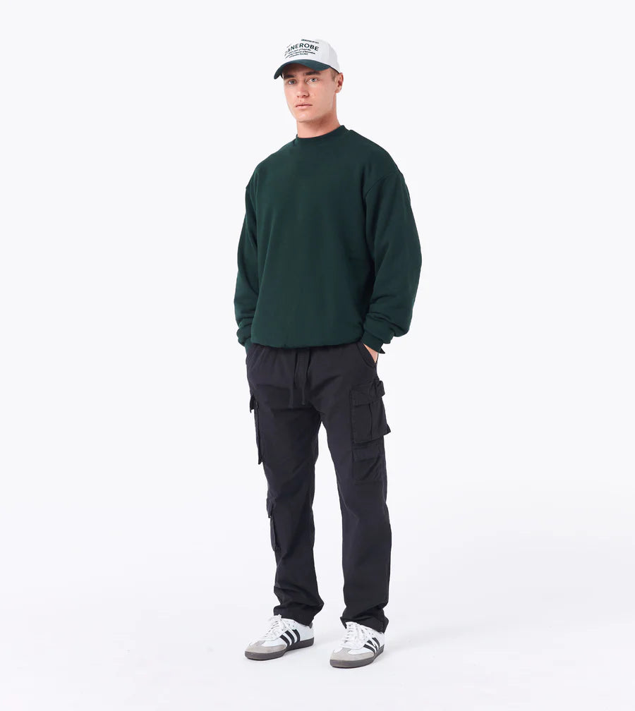 Double Down Crewneck Sweater Forest Green