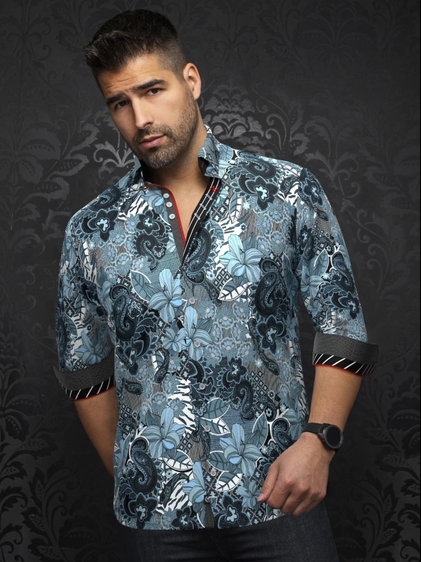 Shirt  Machado Light Blue Stretch