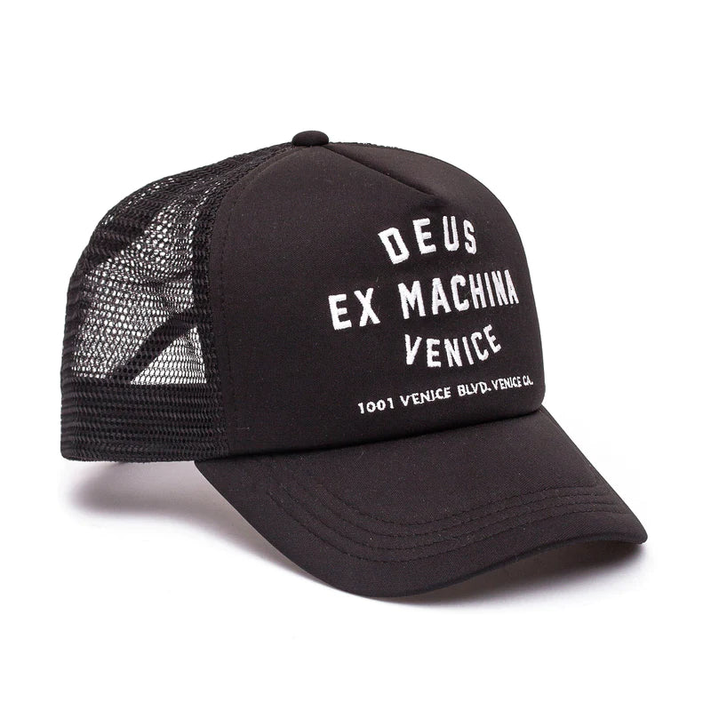 Venice Address Trucker Hat Black