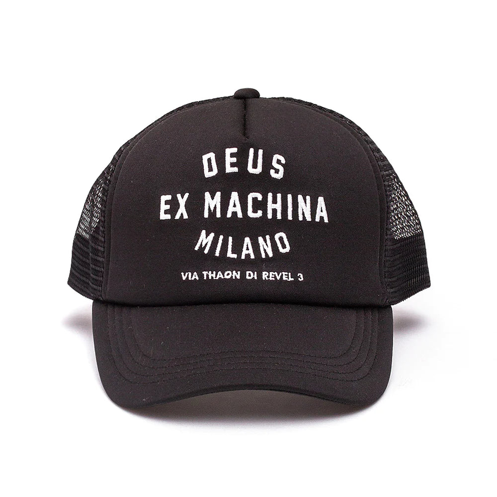 Milano Address Trucker Cap Black