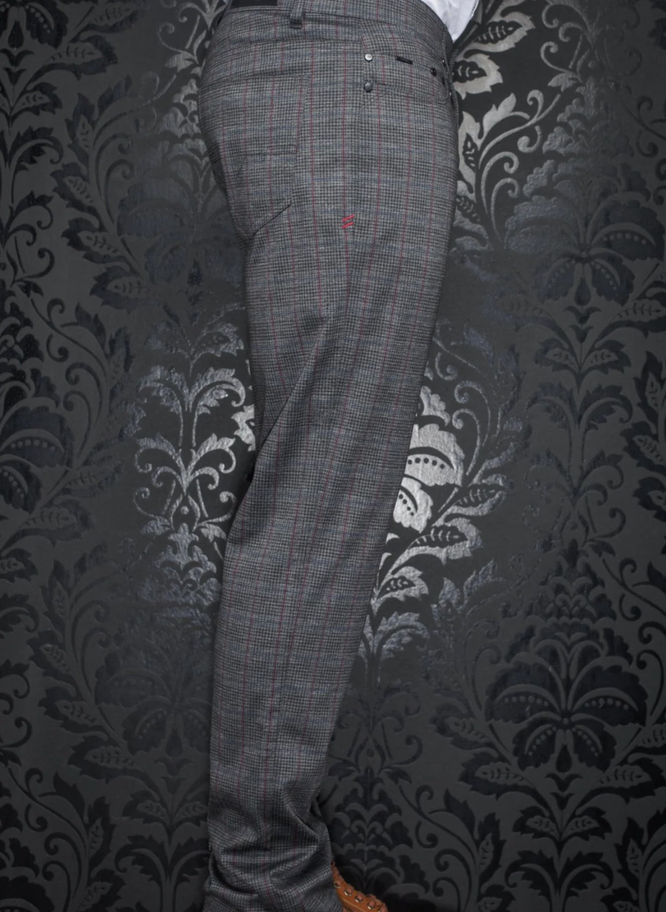 Pants Winchester-Taylor Dark Grey Multi Stretch