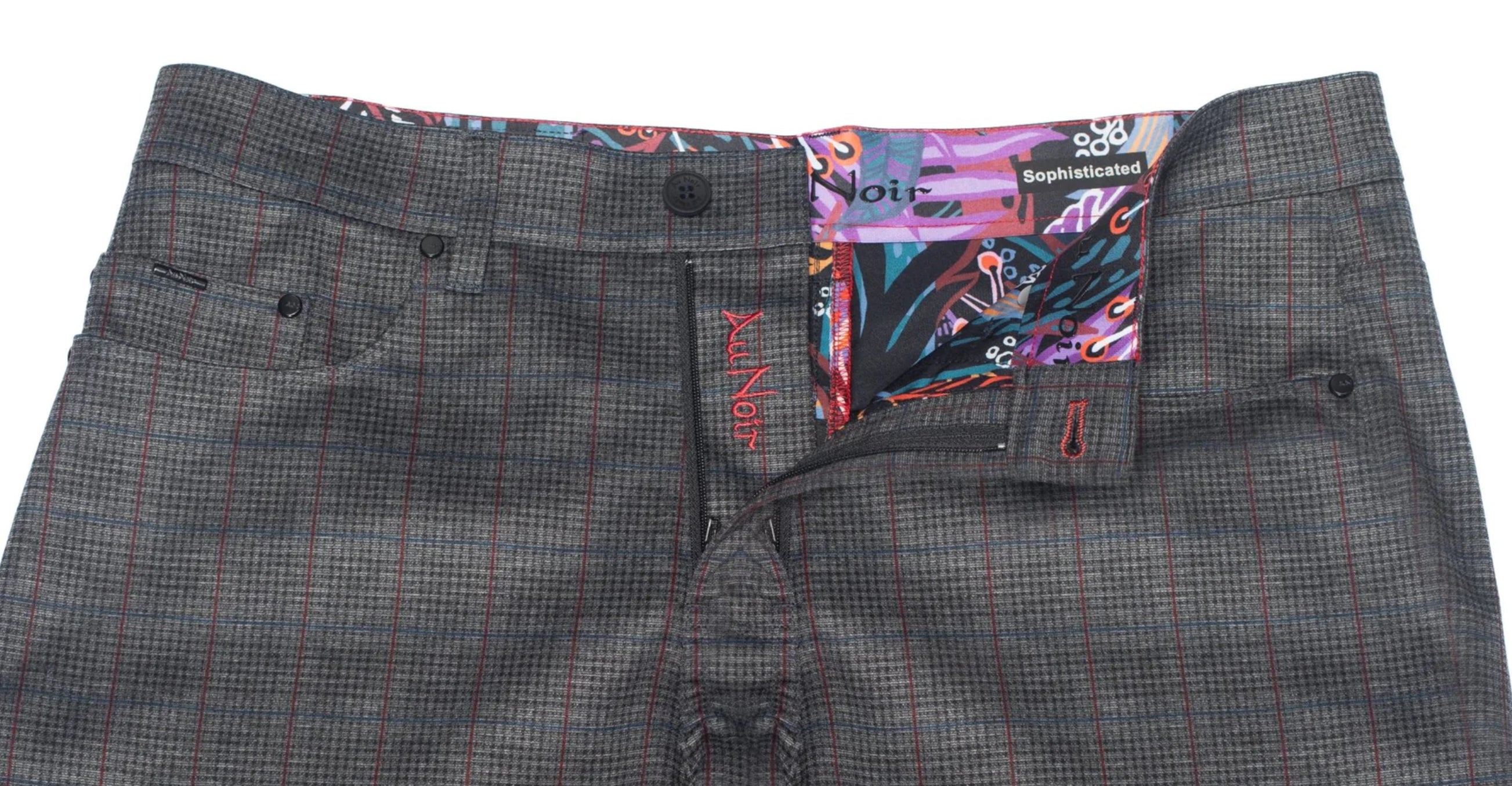 Pants Winchester-Taylor Dark Grey Multi Stretch