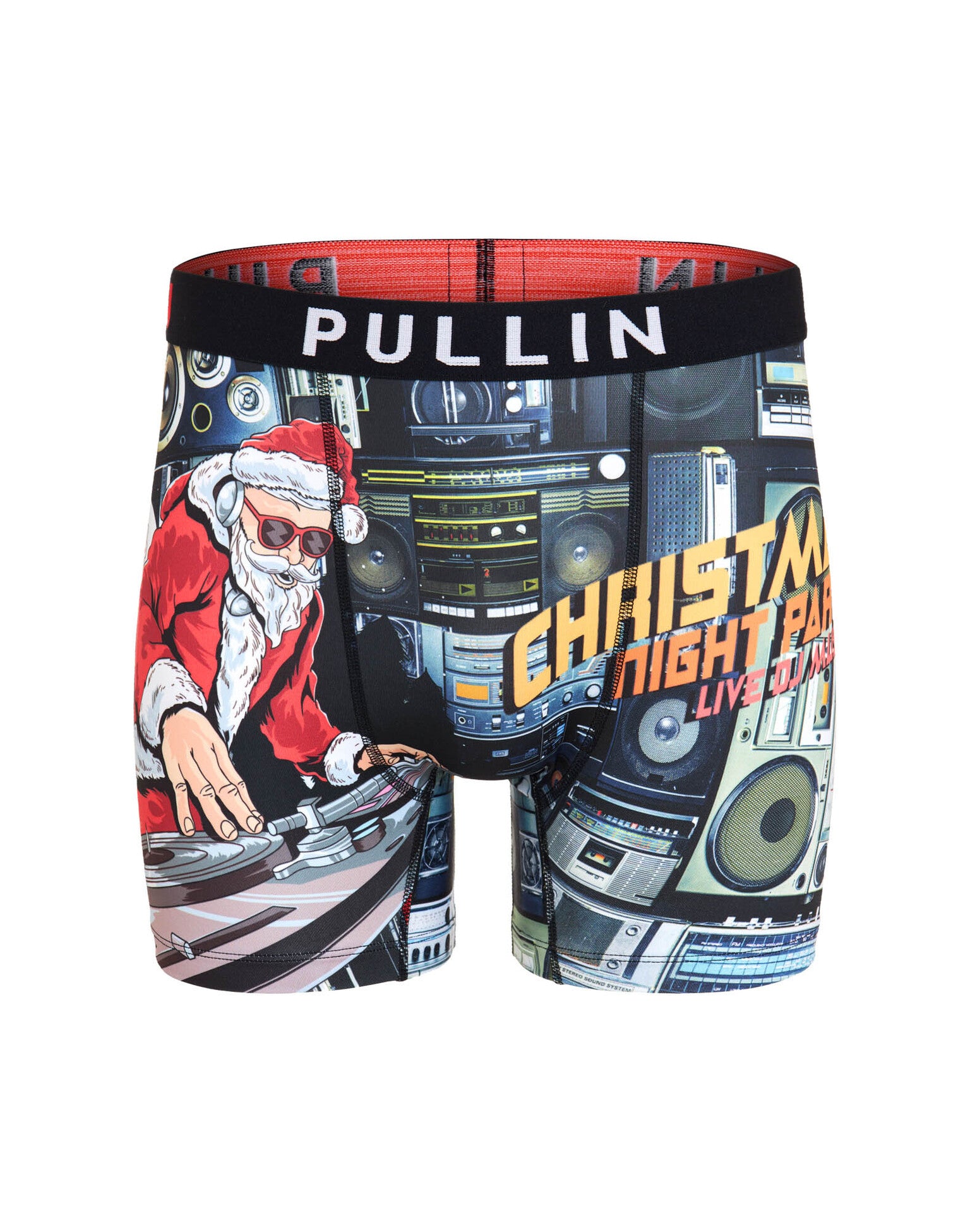 Fashion 2 Long Cut Santa DJ Print Underwear