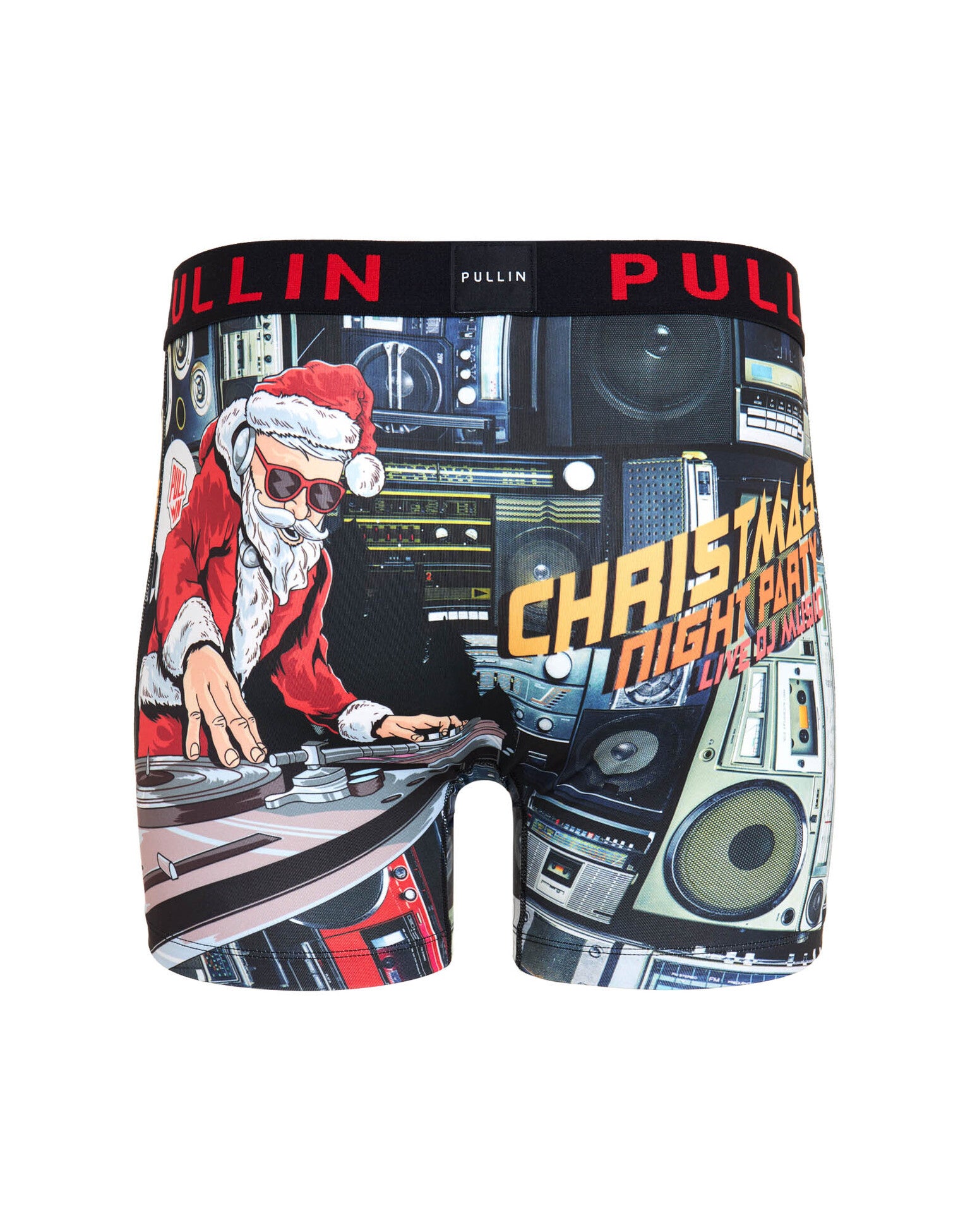 Fashion 2 Long Cut Santa DJ Print Underwear