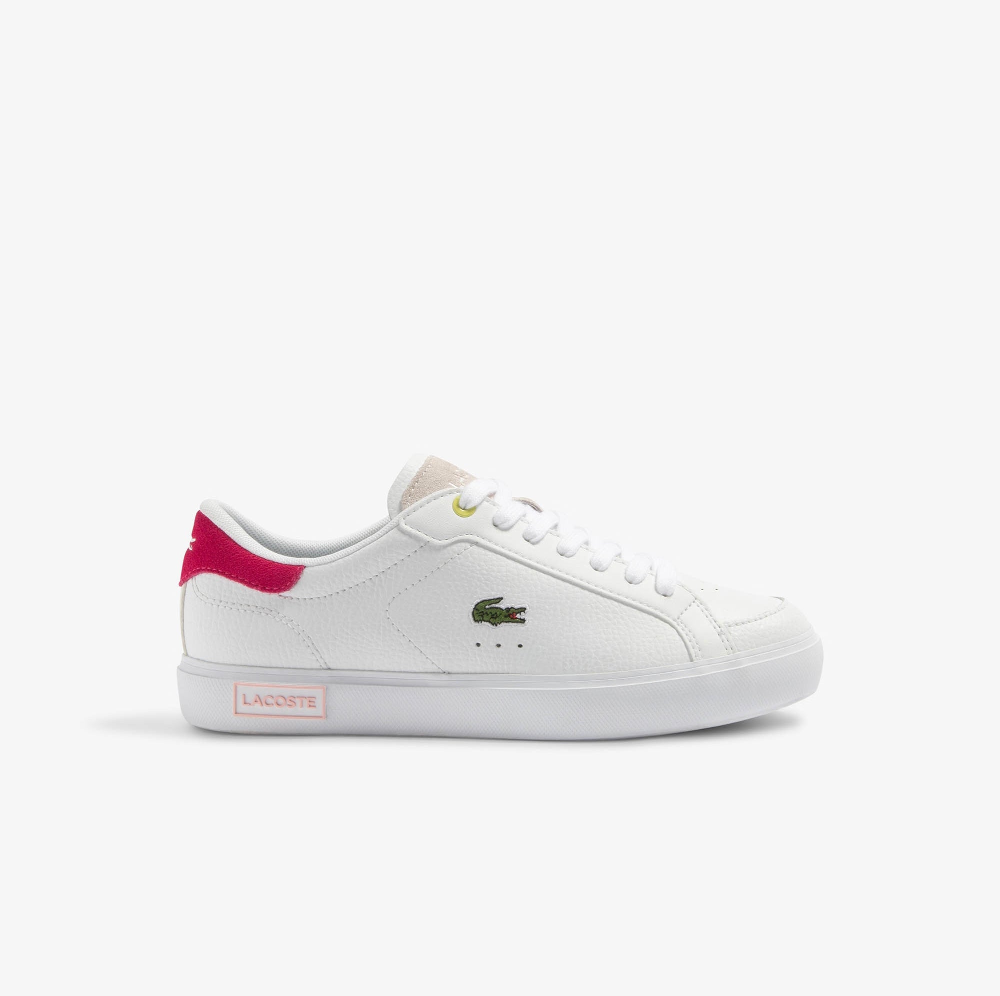 Women’s Powercourt Leather Trainers White/Pink