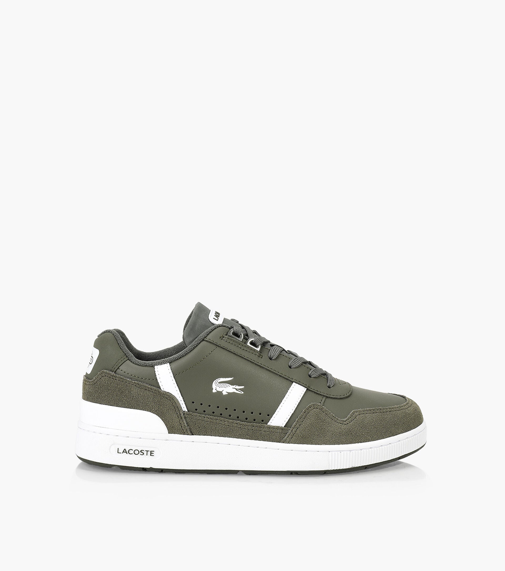 T-Clip Leather Sneakers khaki/White