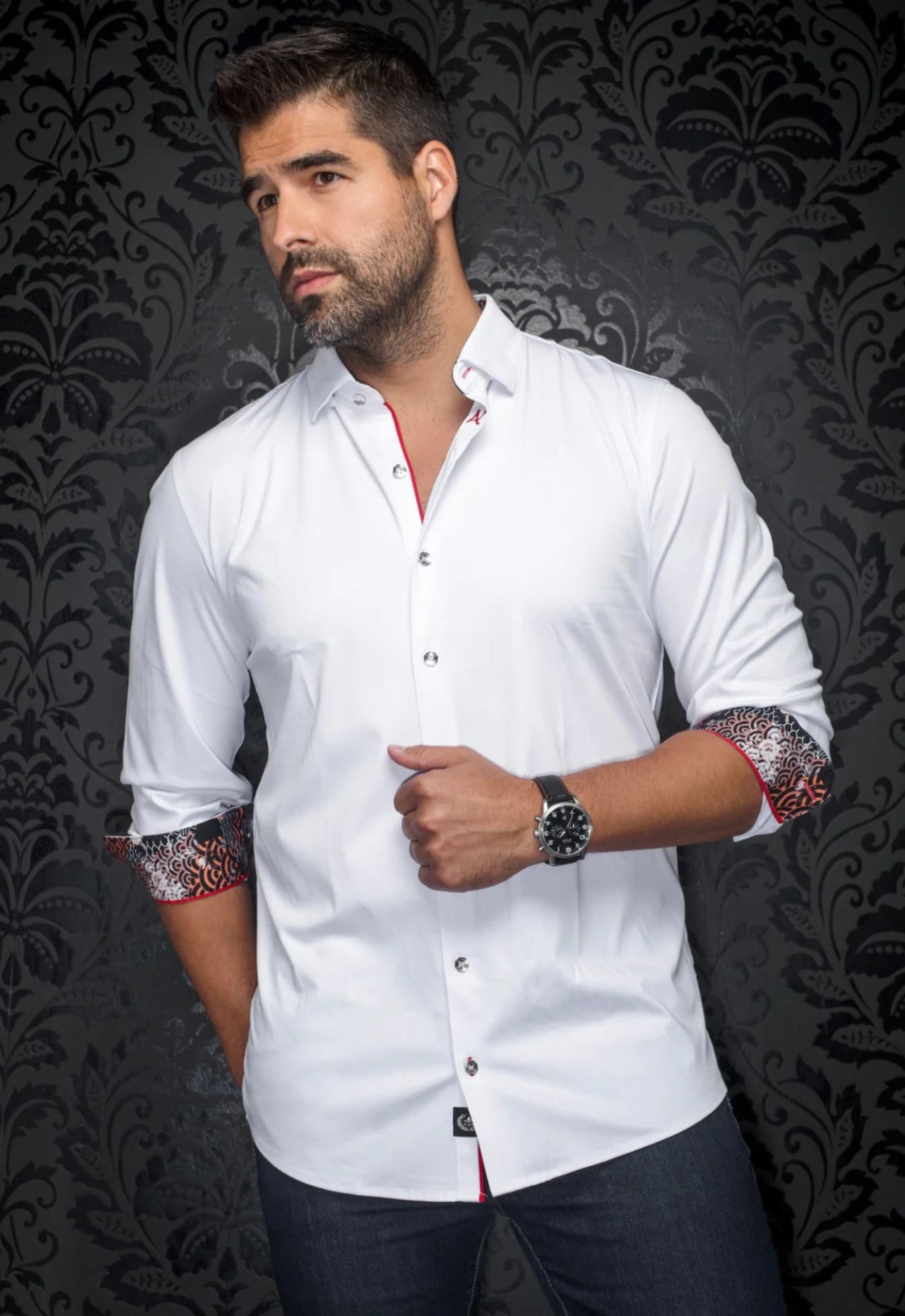 Shirt Varenna White Stretch