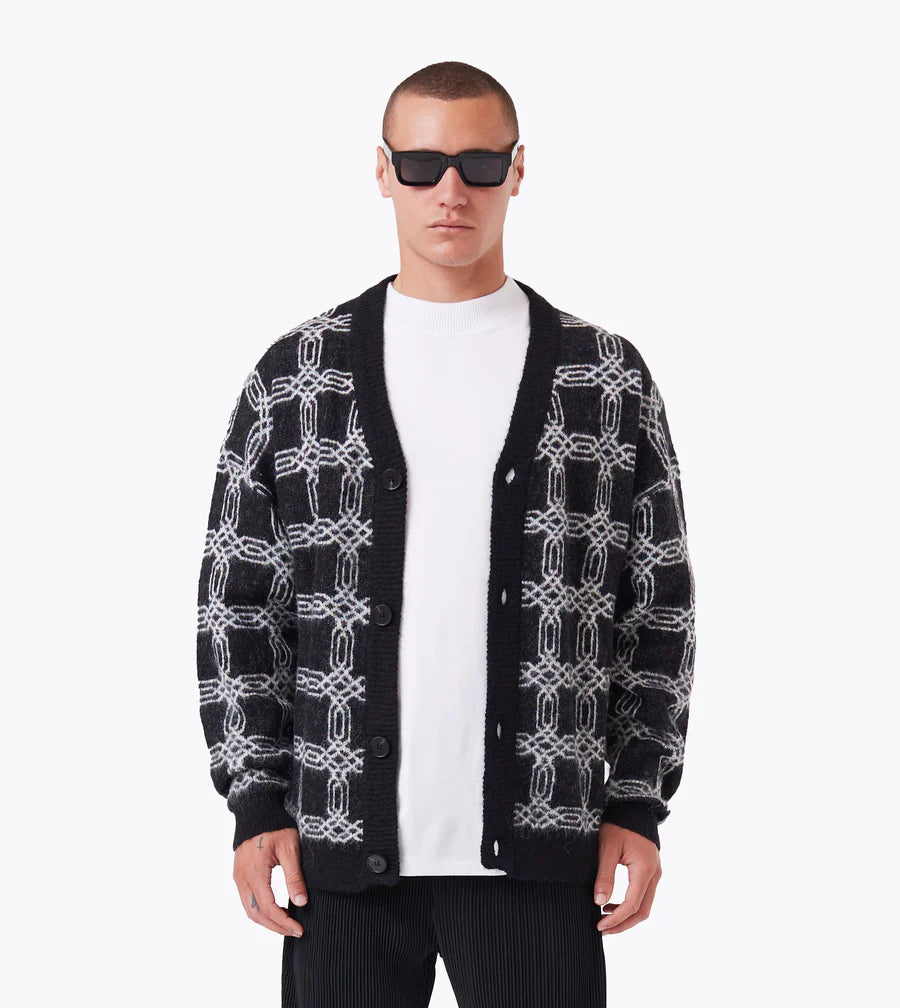 Link-Up Lowgo Cardigan Black/Whte