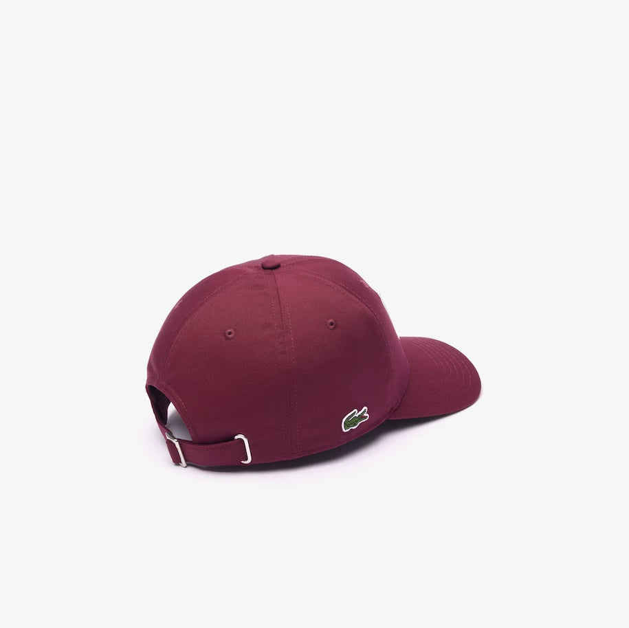 3D Embroidered Cotton Twill Baseball Cap Burgundy