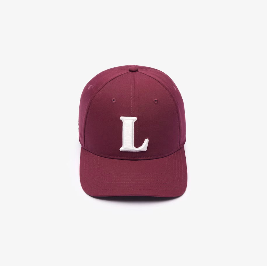 3D Embroidered Cotton Twill Baseball Cap Burgundy