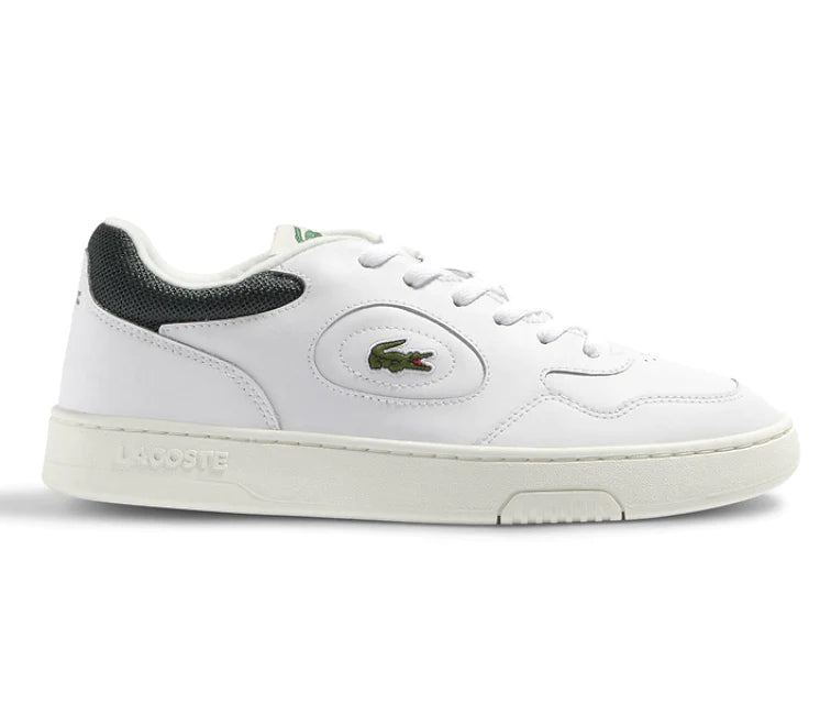 Lineset Leather Sneakers White/Dark Green