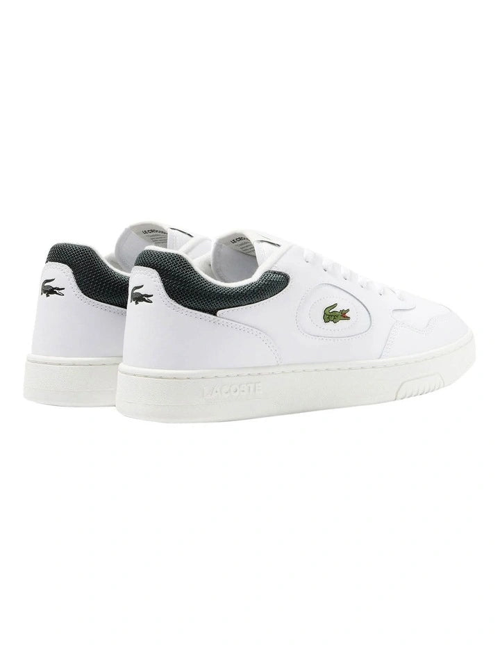 Lineset Leather Sneakers White/Dark Green