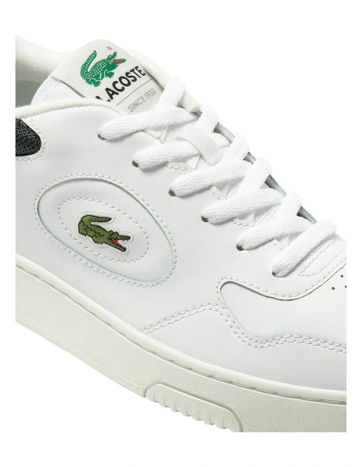 Lineset Leather Sneakers White/Dark Green