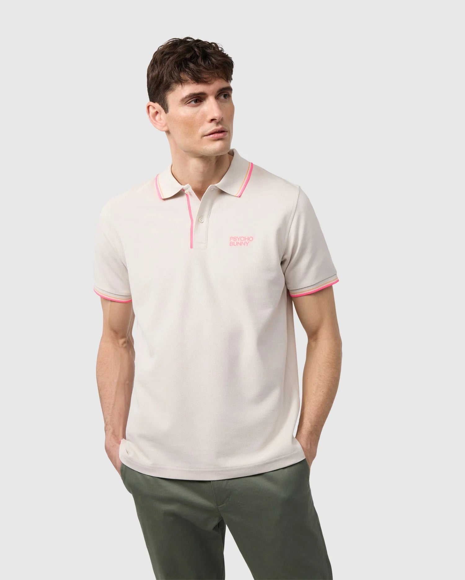 Wasterlo Pique Polo Shirt Natural Linen