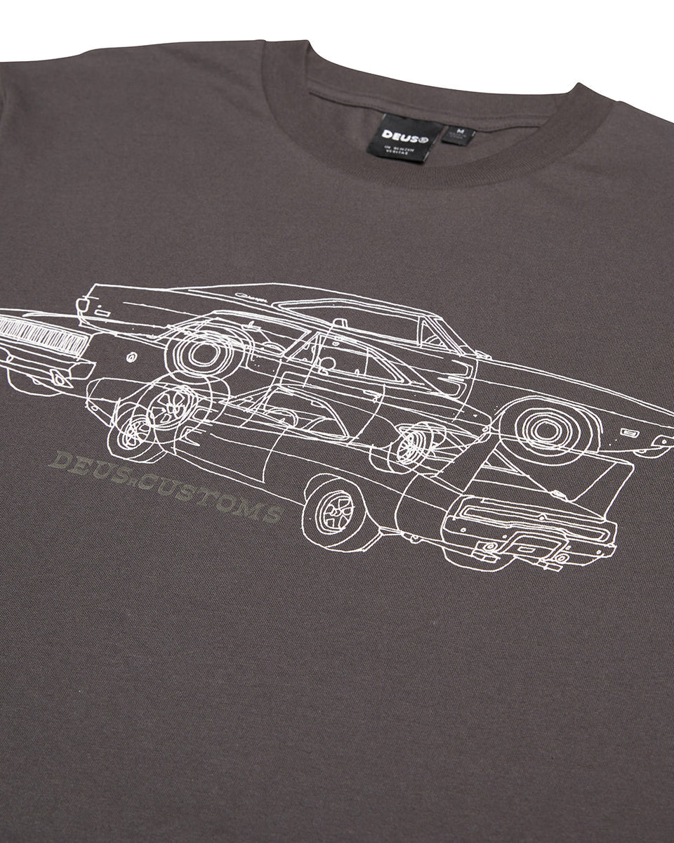 Charger Tee Anthracite Grey