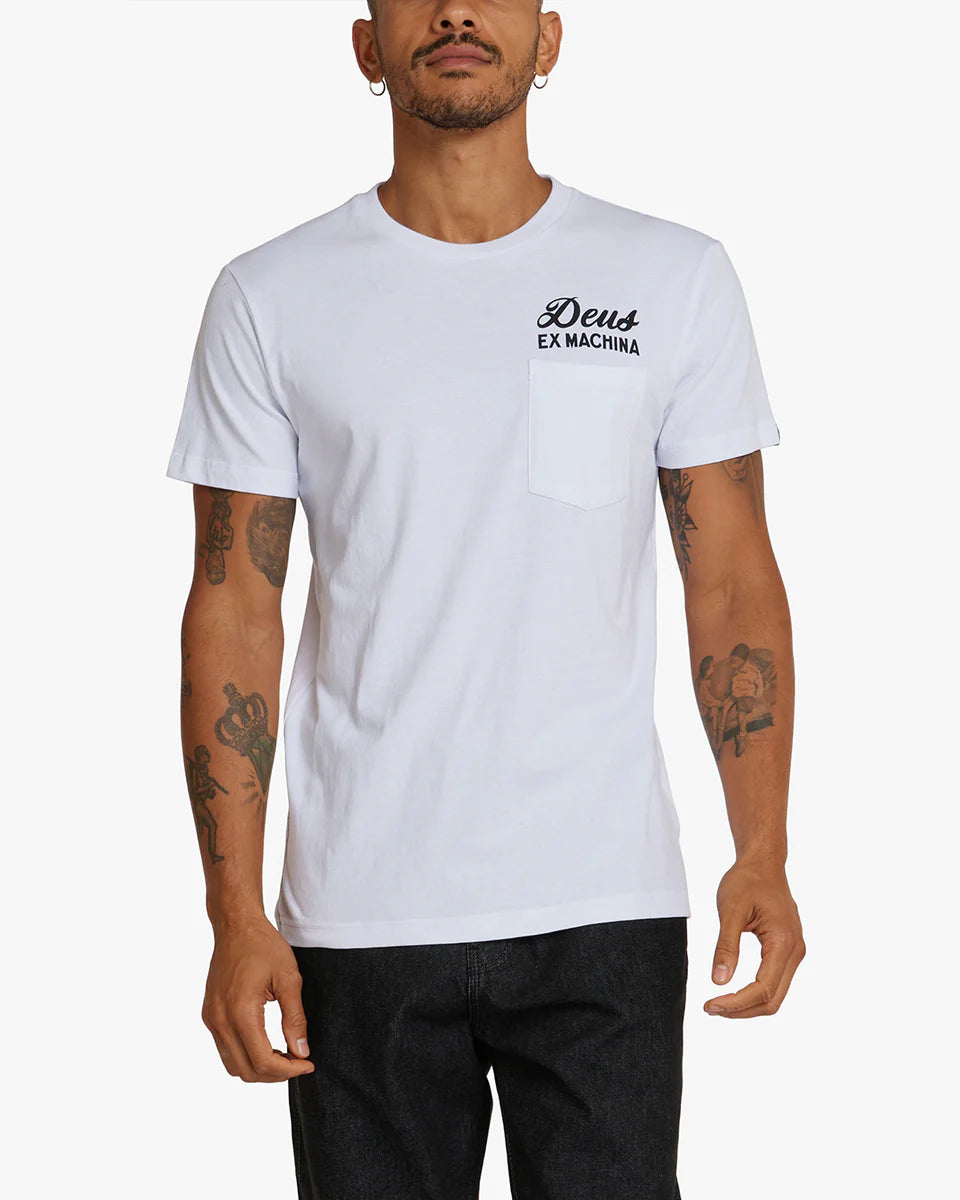 Venice address T-Shirt White with/Pocket