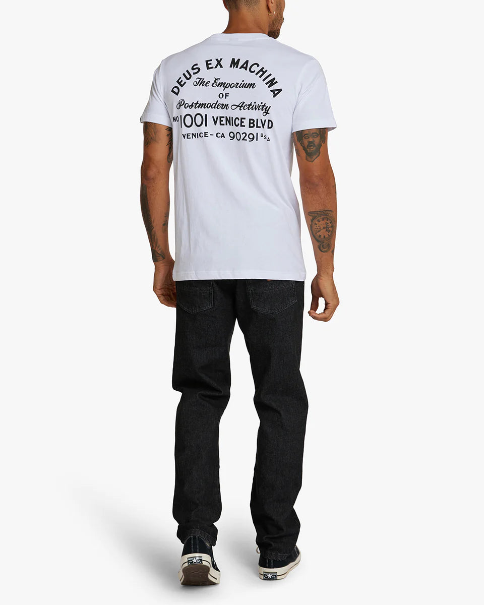 Venice address T-Shirt White with/Pocket