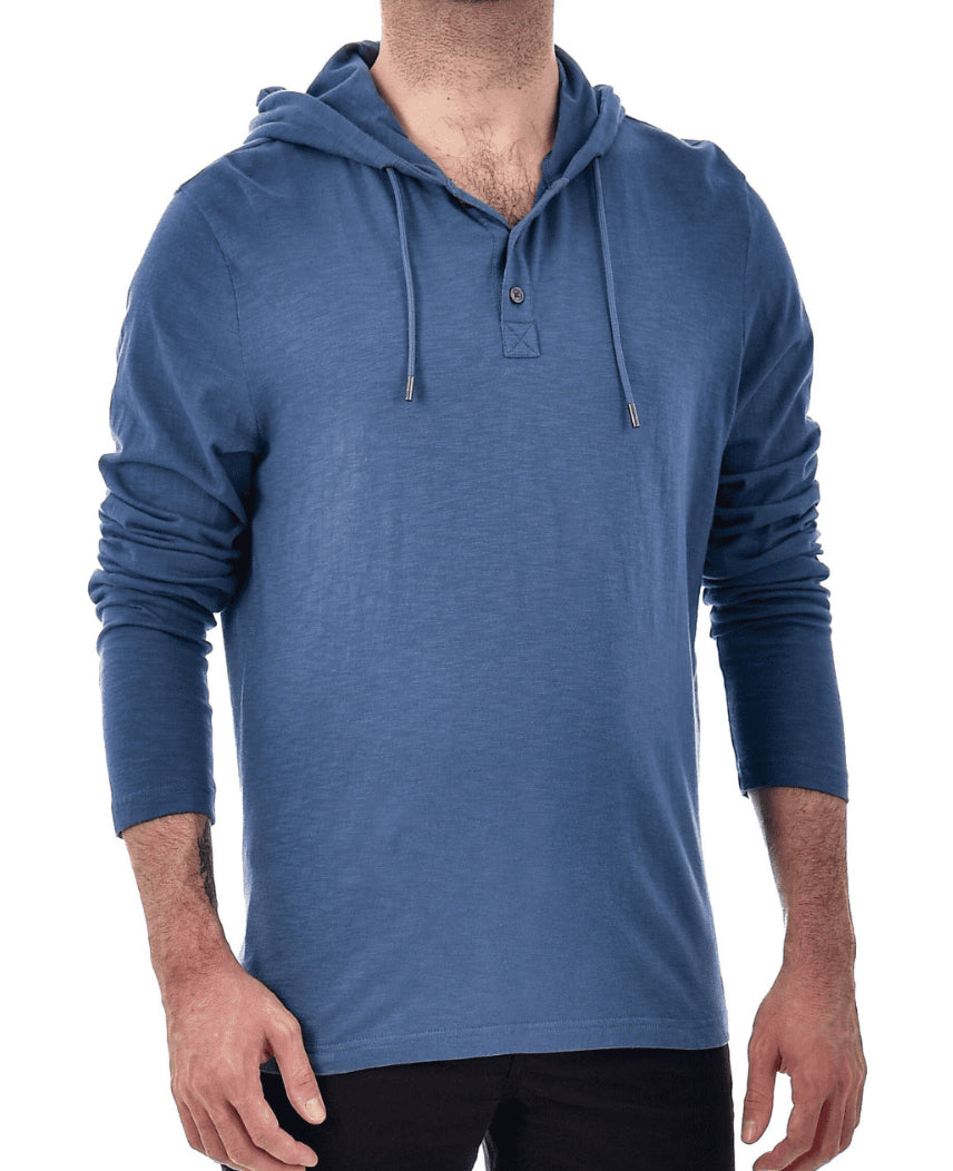 IWIHMIV Mens Sweatshirts Hoodies 3/4 Zip Pullover Mens Pullover Henley  Shirt Autumn Long Sleeve Casual Hoodie Shirts for Men（Blue,Small at   Men's Clothing store