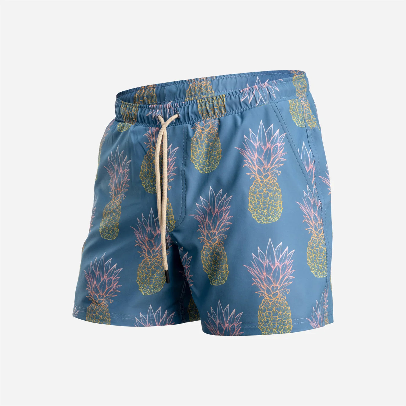 AGUA VOLLEY 2N1 SWIM SHORT 5": GRANDE PINEAPPLE FADE FOG