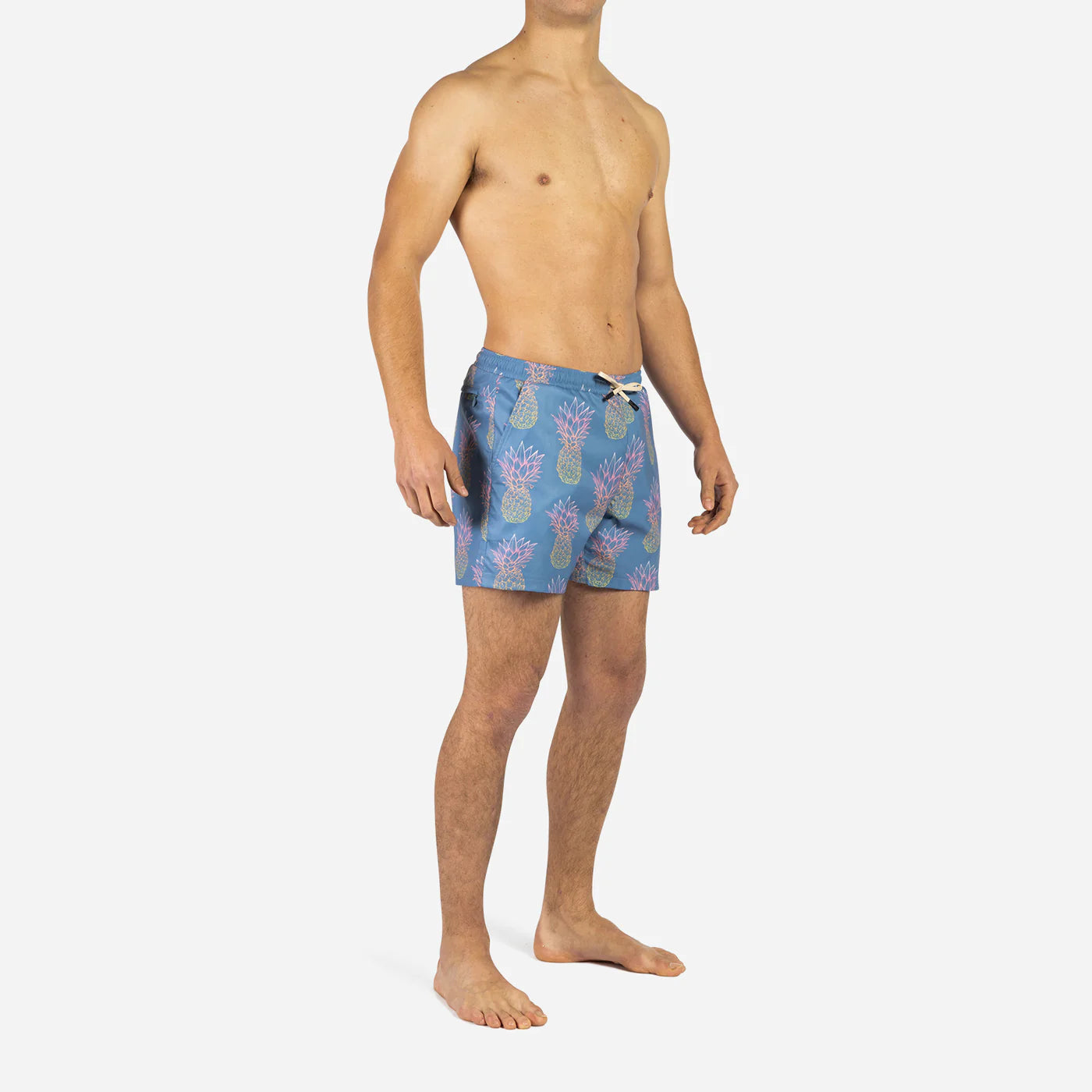 AGUA VOLLEY 2N1 SWIM SHORT 5": GRANDE PINEAPPLE FADE FOG