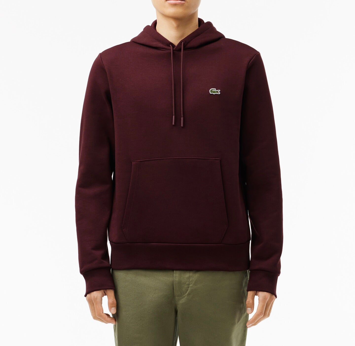 FLEECE HOODIE - Bordeaux