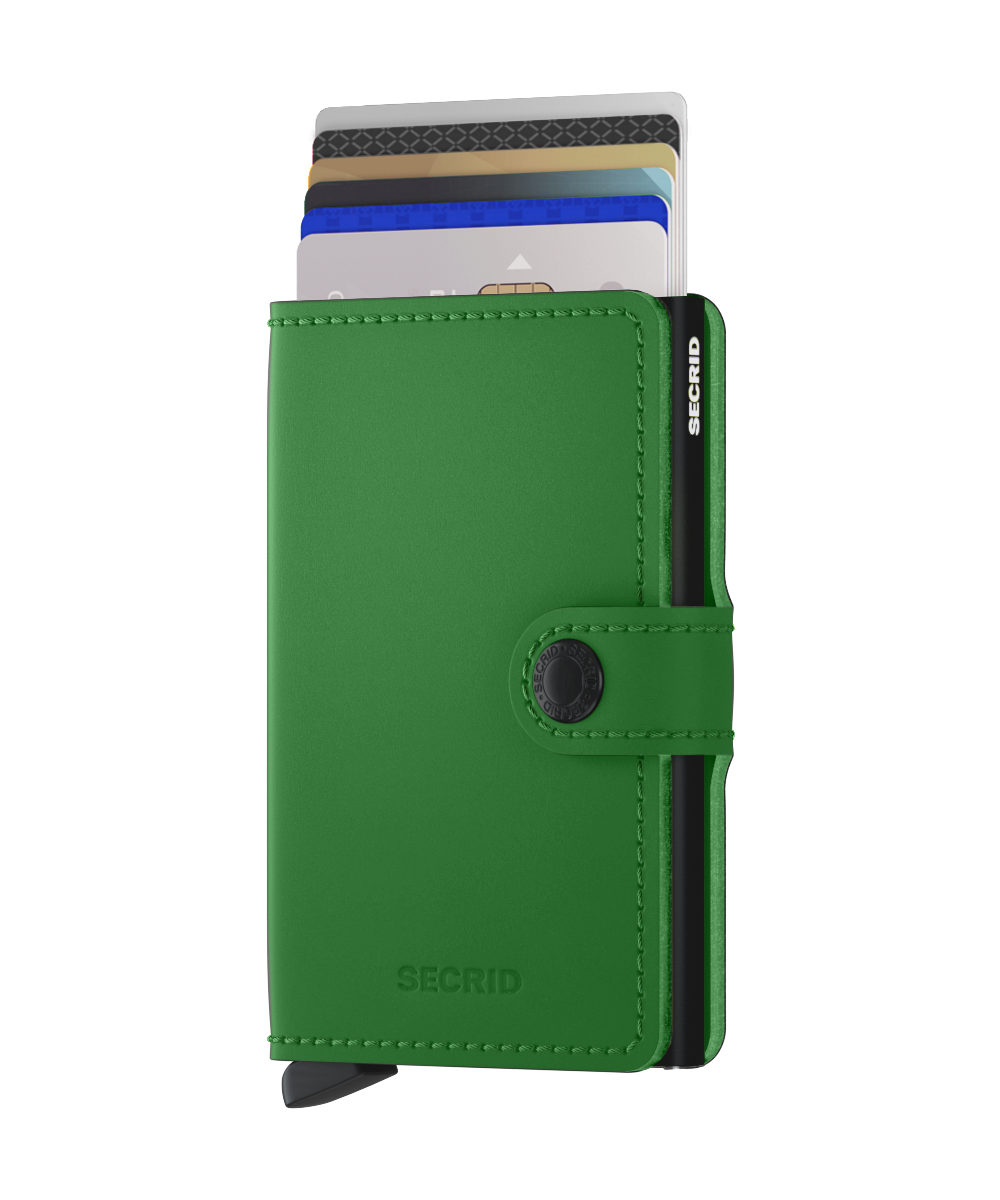 Miniwallet Matte Bright Green FRID Secure