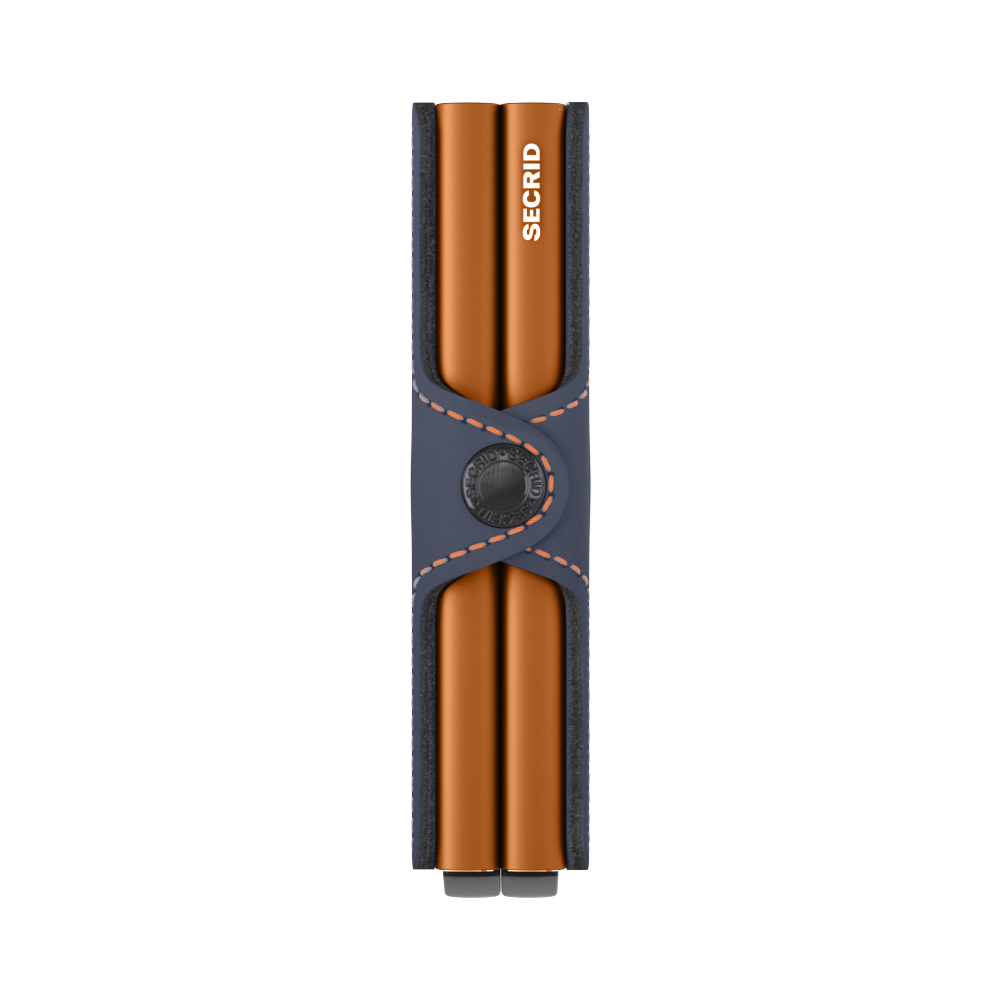 Twinwallet Matte Nightblue/Orange RFID Secure