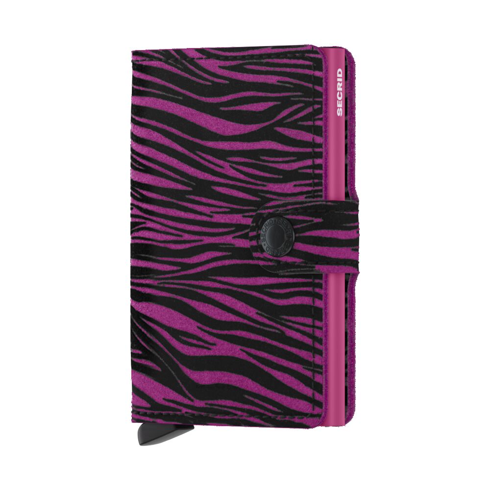 Miniwallet Zebra Fuchsia RFID Secure