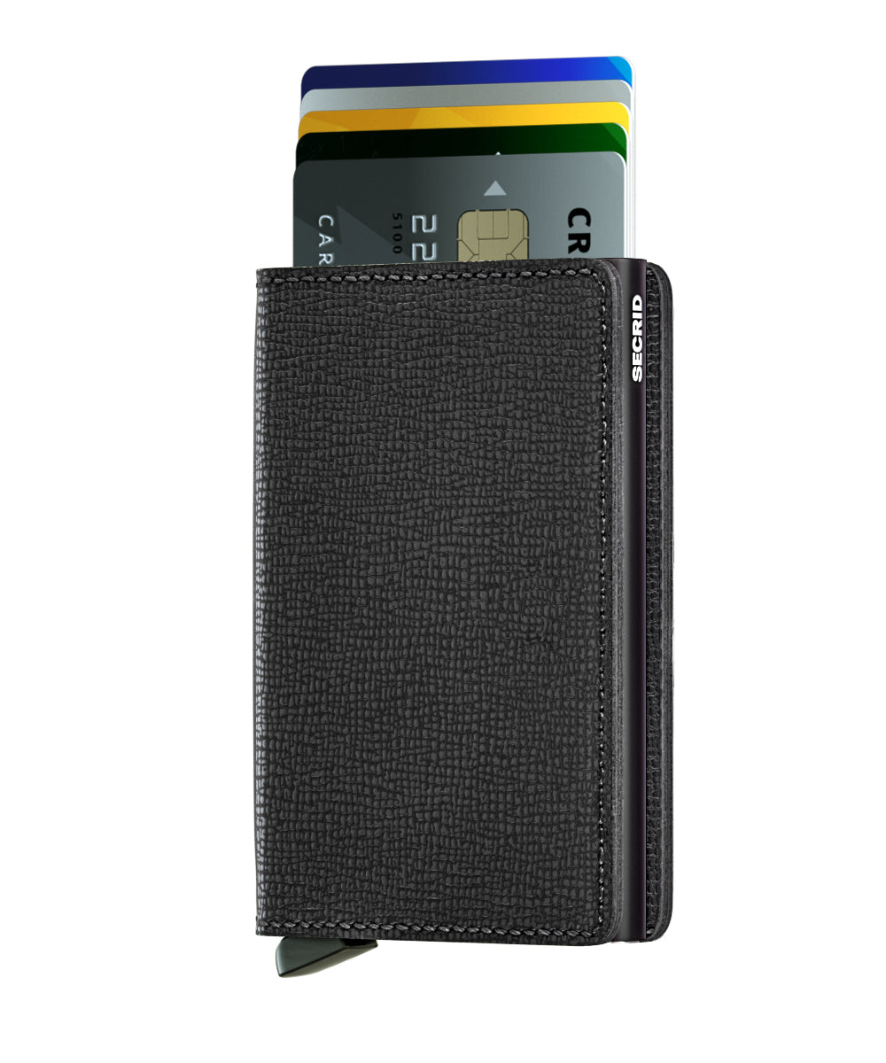 Slimwallet Crisple Black RFID Secure