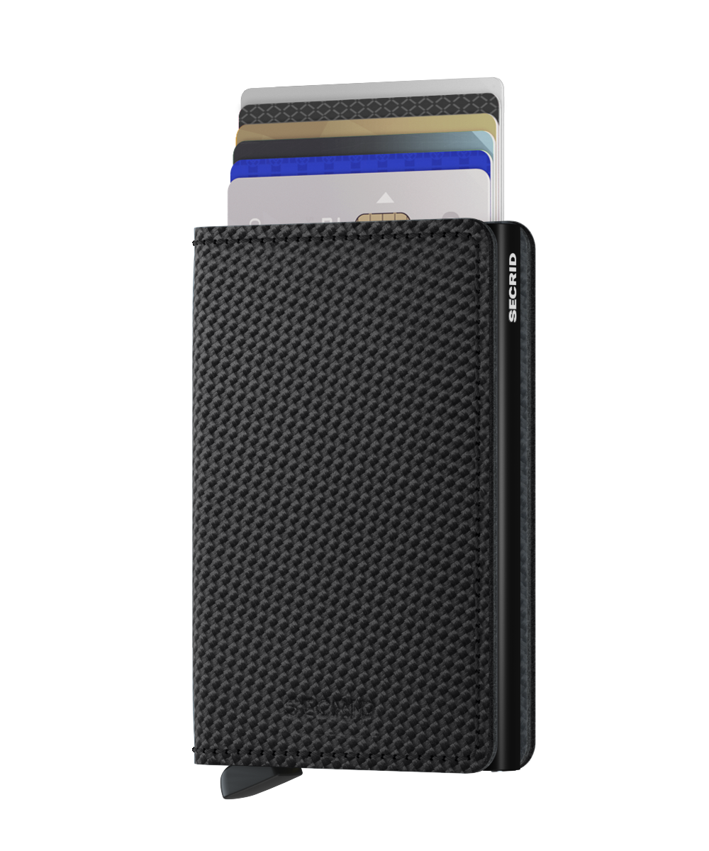 Slimwallet Carbon Black/Black RFID Secure