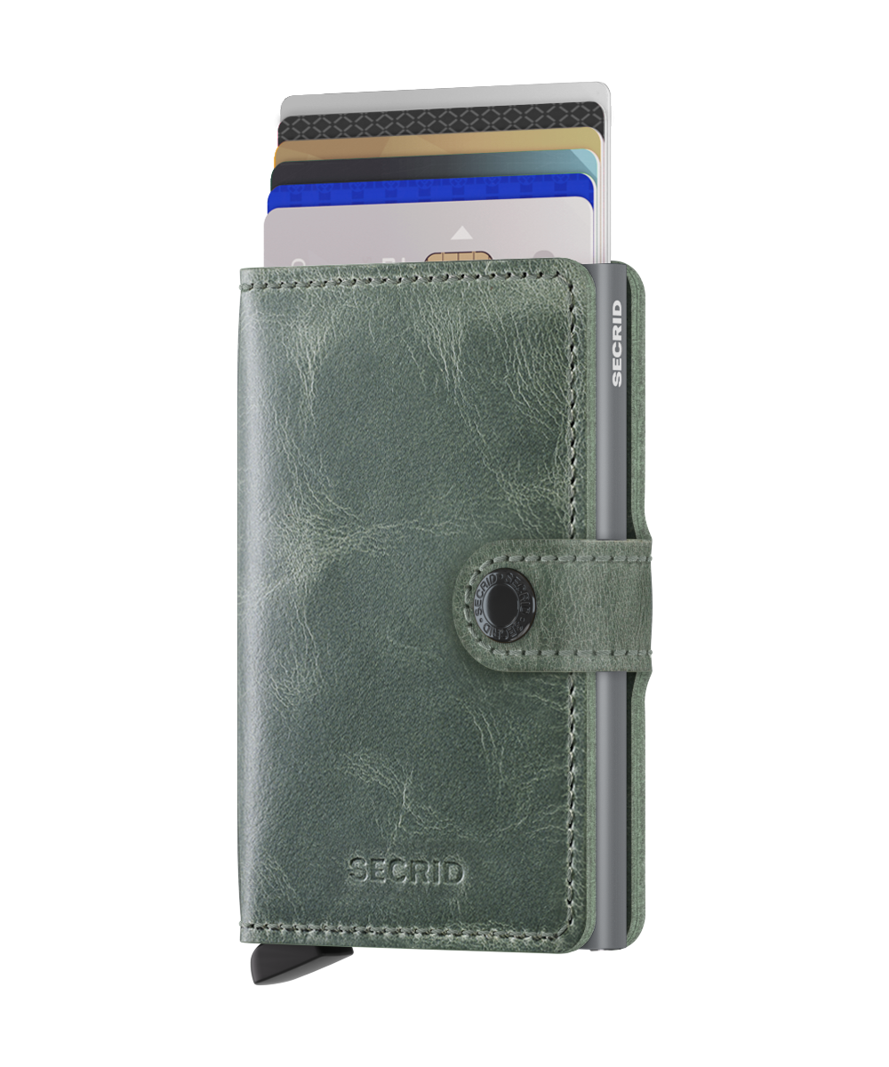 Miniwallet Vintage Sage RFID Secure