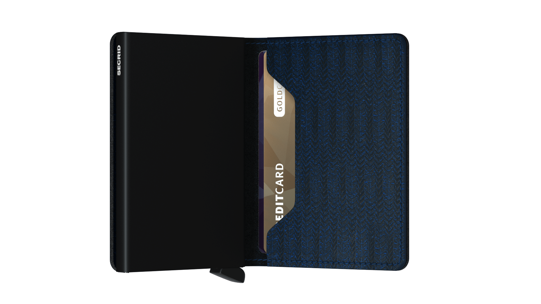 Slimwallet Dash Navy RFID Secure