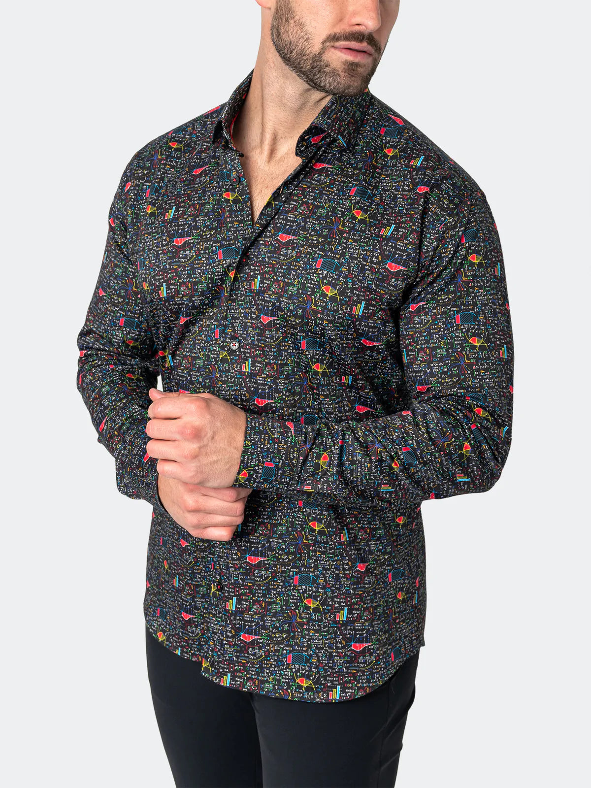 Fibonacci Shirt Black Math Print