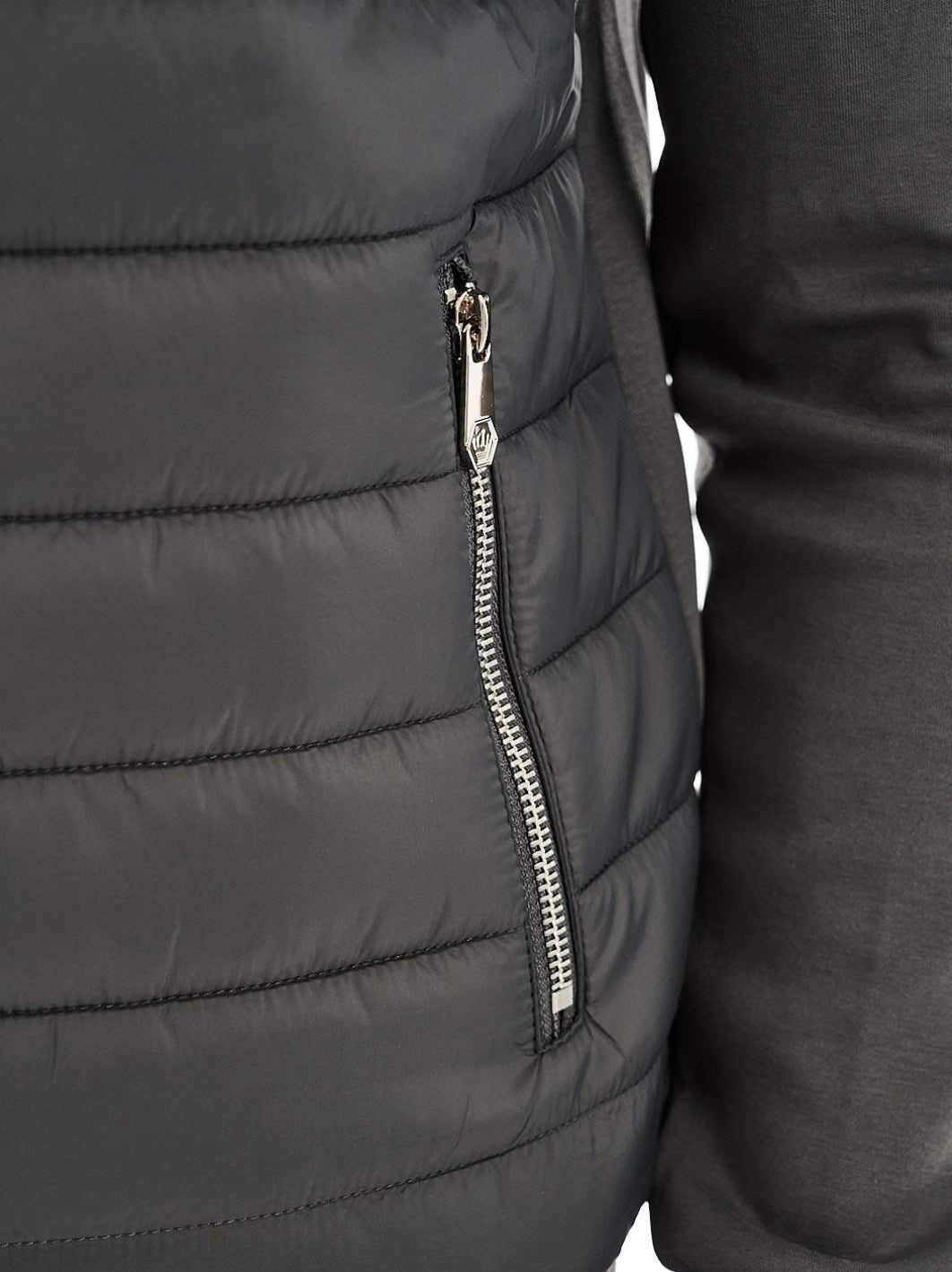 Bertigo Men’s Solid Grey Bomber Knit Mimo Jacket