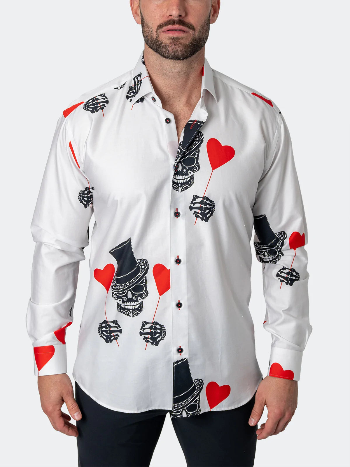 Fibonacci Shirt White Sugarskull Print