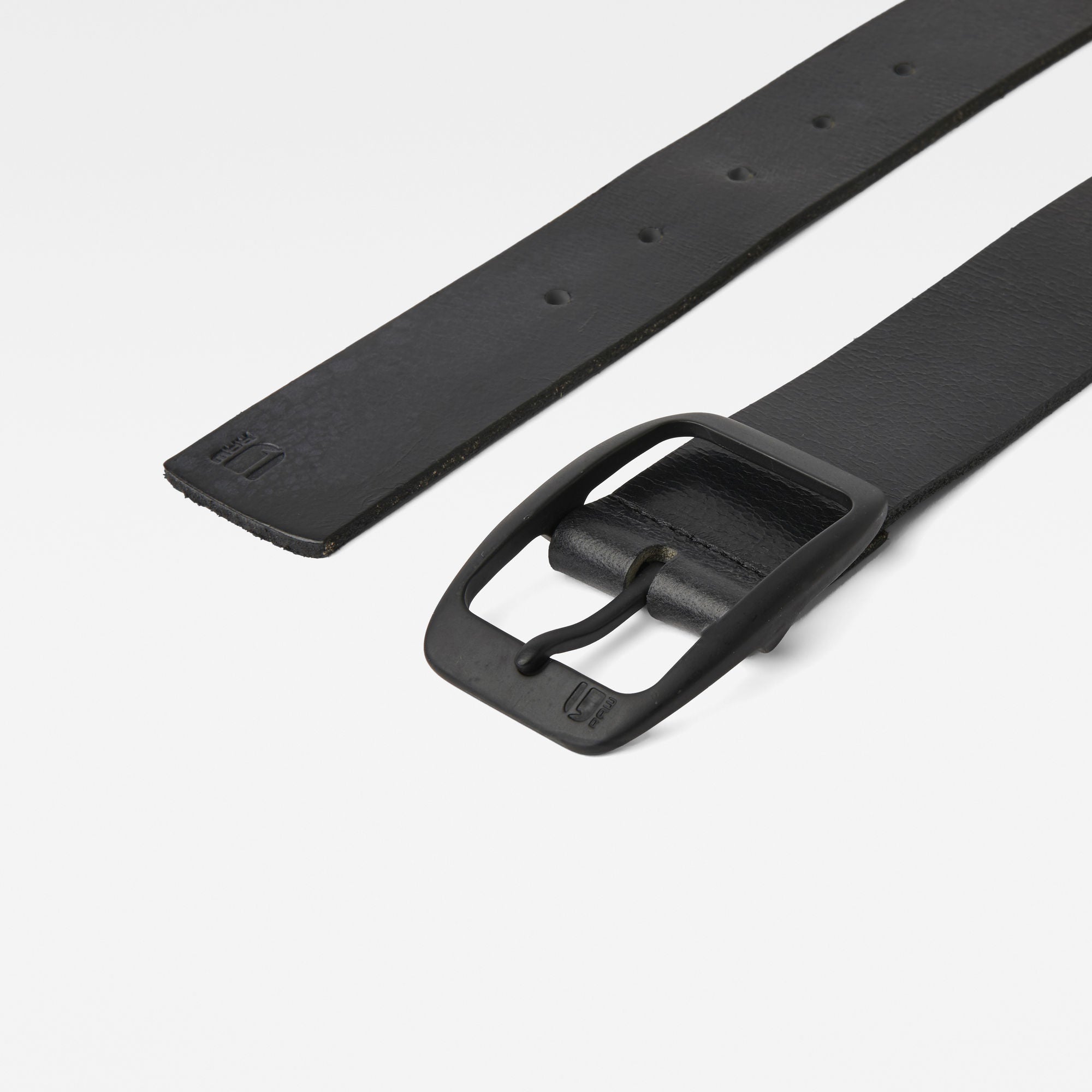 Ladd black/black cuba leather Belt