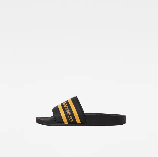 Men’s Slides Black/Yellow Cart Slide lV